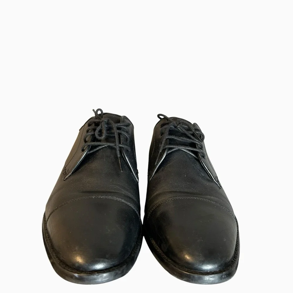 Cole Haan Grand.OS Mens Black Leather Cap Toe Oxford Dress Shoes Size 9 M